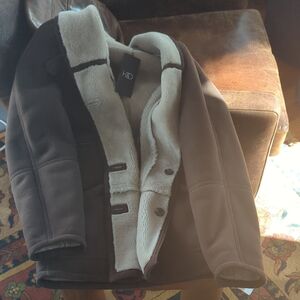 Women's Brown Shearling Leather Jacket